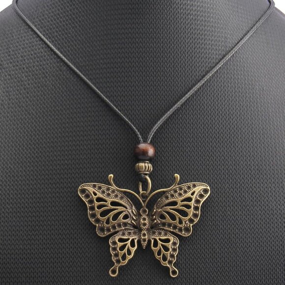 Necklaces for Women Wooden Pendant Vintage Sweater Chain Handmade - Picture 7 of 9